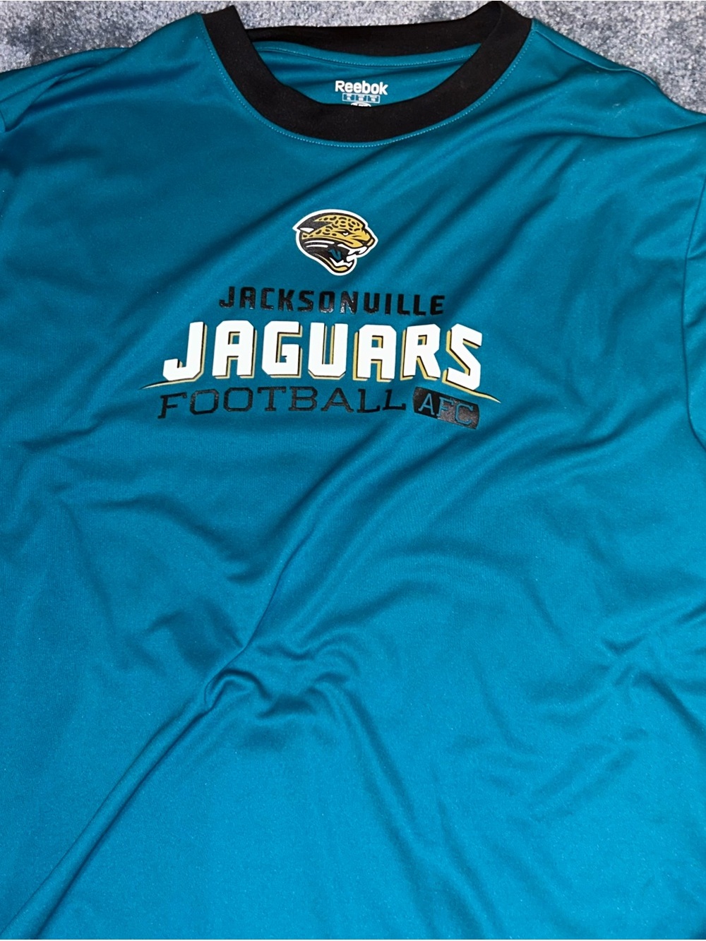 Reebok Jacksonville Jaguars Teal Logo Short-Sleeve Tee